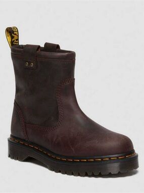 Dr. Martens ANISTONE LO LEATHER BIKER BOOTS W7 M6